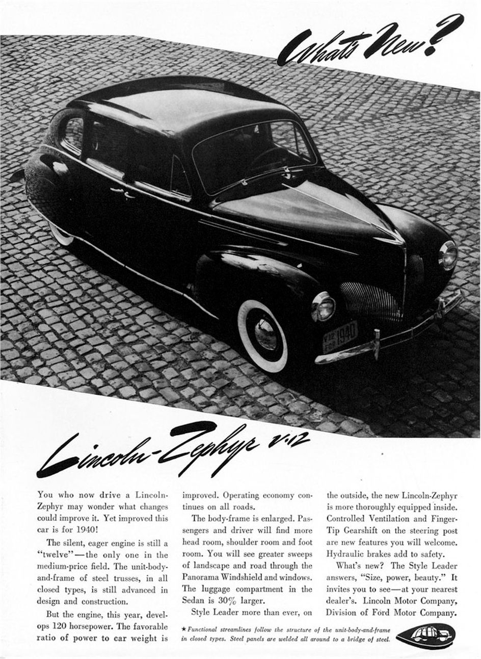 1940 Lincoln Zephyr 20